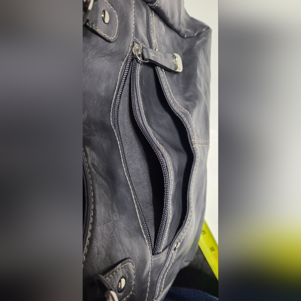 Gray handbag medium size Faux Leather - Picture 15 of 16